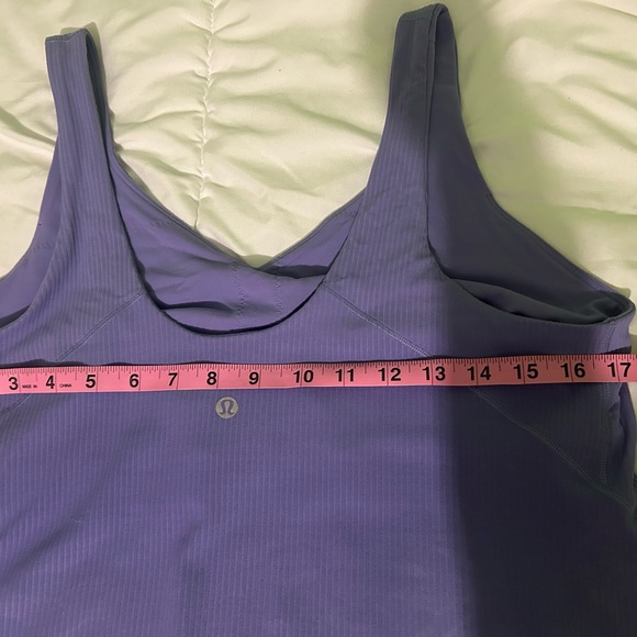 Purple Ribbed Lulu Tank Top - Picture 3 of 5